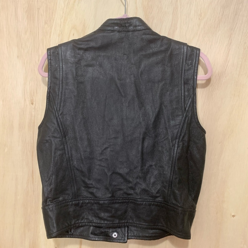 IRO Neo Leather Lace Up Vest size 36 - Picture 6 of 8